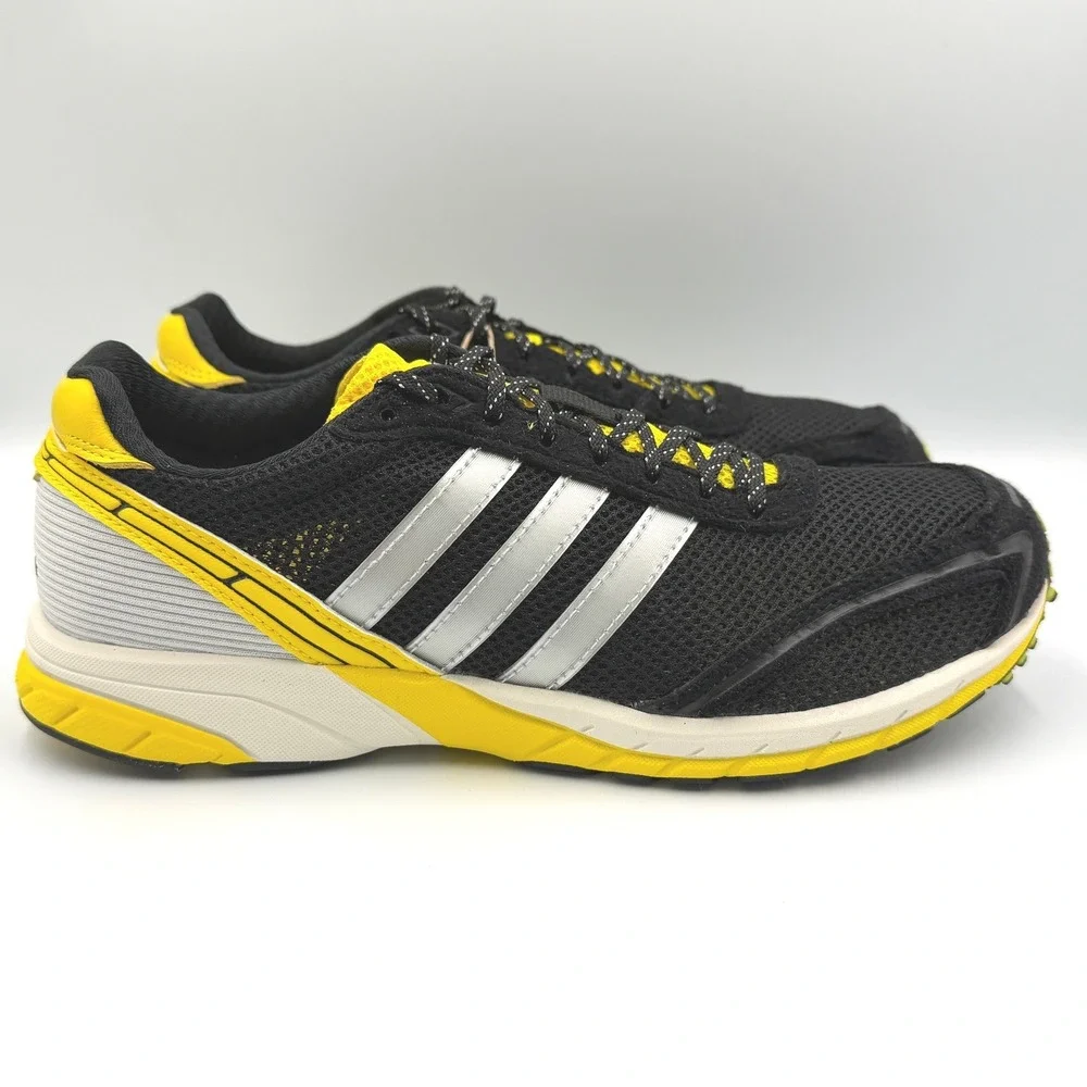 Adidas Adizero Adios OG Sneakers Women 7 Black Yellow JP7635 **NEW**